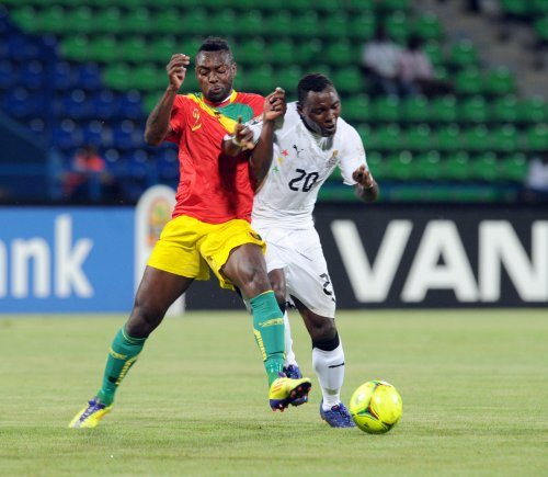 Ghana and Guinea played out to a 1-1 draw on Wednesday.(Photo by CAF)