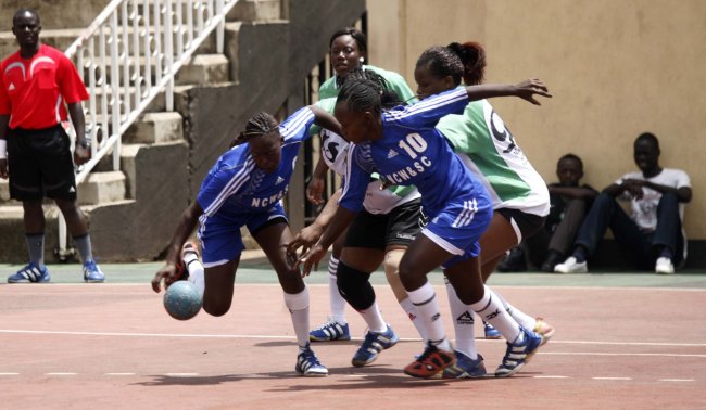 Nairobi Water during their match against Cereals. Nairobi Water won 27-22.(Photo by Shutterspeed)