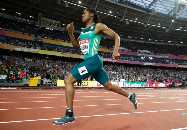 Caster Semenya of South Africa competes during the Womens 800 metres final during day ten of the 16th IAAF World Athletics Championships. (Getty Images for IAAF)