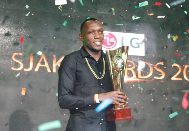 Meddie Kagere was named as the Player of The Year. (Photo by Shutterspeed)